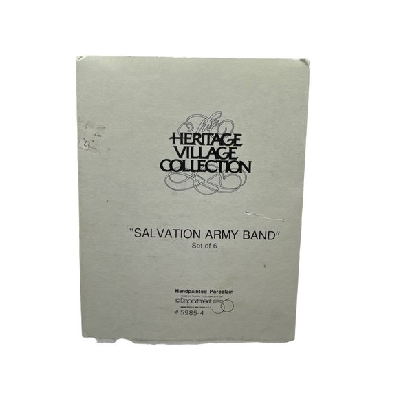 Department 56 SalvationArmy Band Set of 6 Heritage Village Collection - Picture 2 of 10